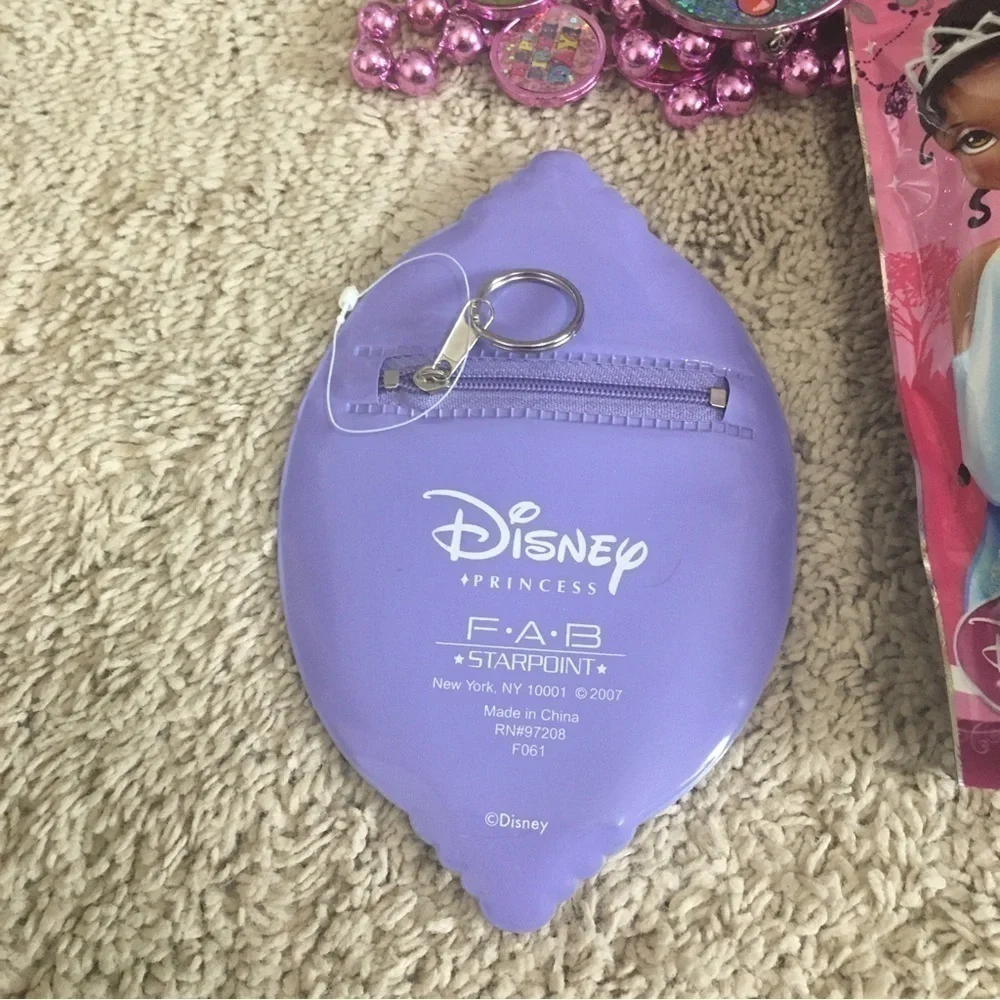 Disney Princess puzzle and coin purse. Birthday beads